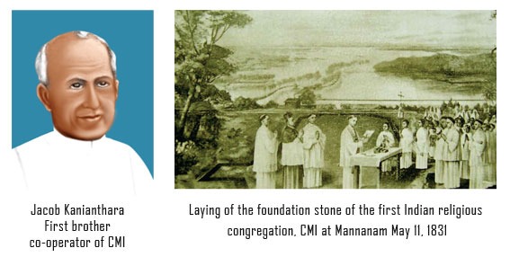 Jacob Kanianthara and the Laying of the foundation stone of CMI at Mannanam, May 11, 1831